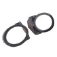 Pair Black Front Bumper Fog Light Ring Cover Trim Surroundings for BMW E46 M3