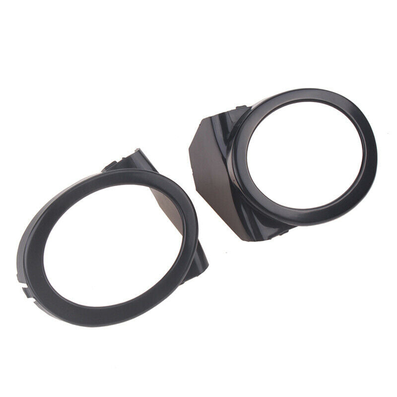 Pair Black Front Bumper Fog Light Ring Cover Trim Surroundings for BMW E46 M3