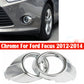 FOR FIESTA FORD FOCUS MK7 MK3 2011 2012 2013 2014 2015 FOGLIGHT COVER CROME UK