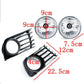 For Toyota Prius Front Bumper Fog Light Lamps +Cover Bezel Trim 2004-2009