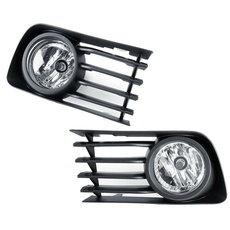 For Toyota Prius Front Bumper Fog Light Lamps +Cover Bezel Trim 2004-2009