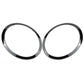 Pair Gloss Headlight Trim Ring Fit For BMW Mini Cooper R55 R56 R57 2007-2015