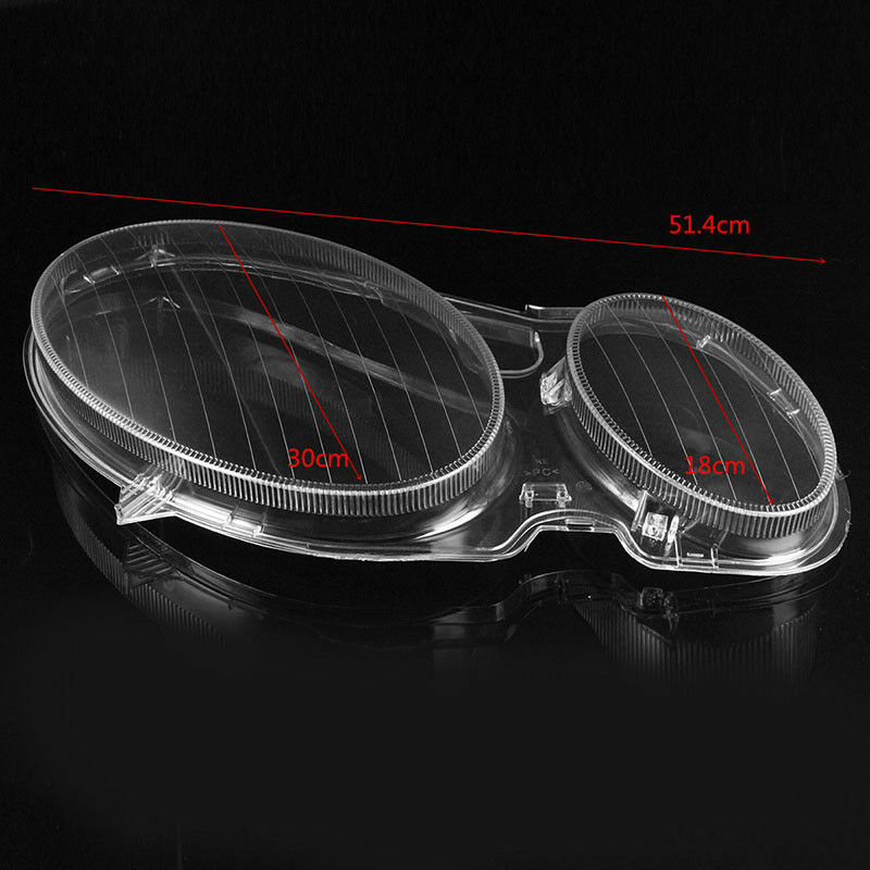 Left&Right Side Headlight Lens Cover Shell For Mercedes Benz E Class W211 02-08
