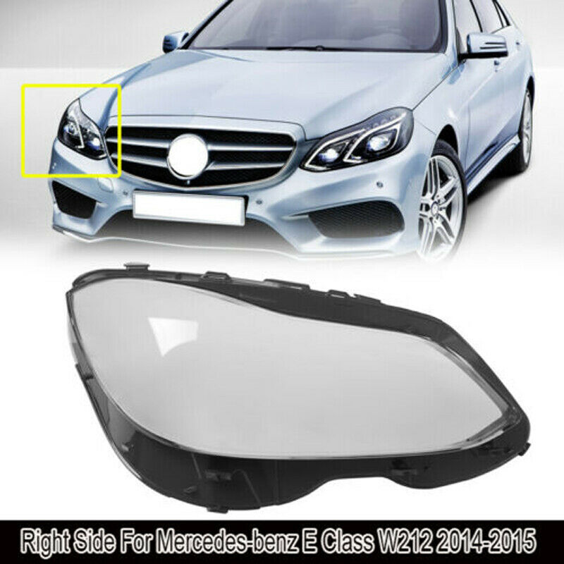 Right Headlight Lamp Cover Lens Lampshade Shell For Mercedes-Benz W212 2014-2016