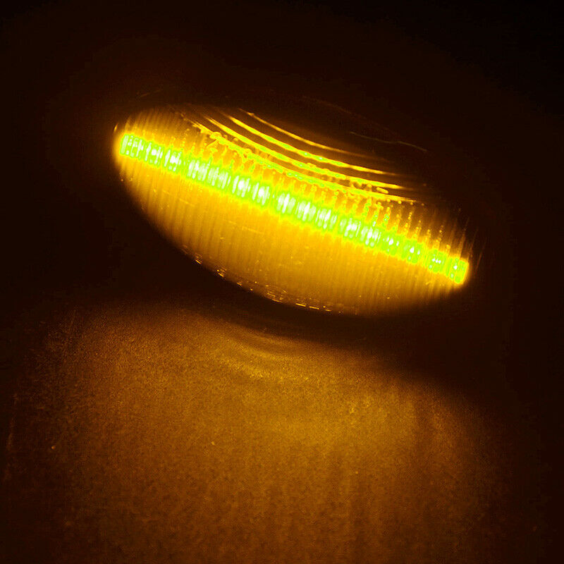 For Mini Cooper R50 R52 R53 2002-08 LED Side Marker Light Smoked Lens Amber 2PCS