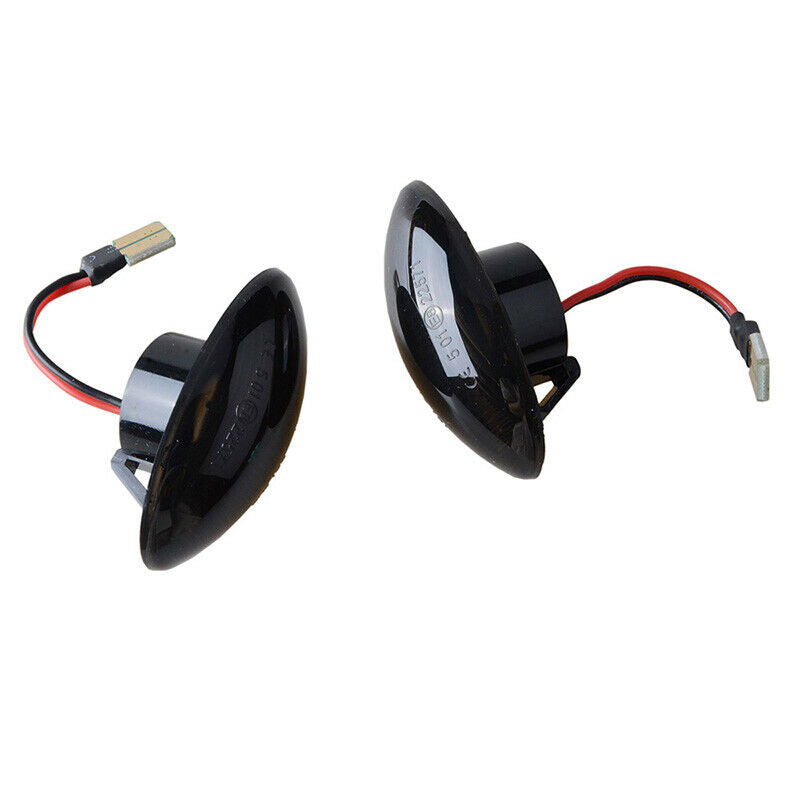 For Mini Cooper R50 R52 R53 2002-08 LED Side Marker Light Smoked Lens Amber 2PCS