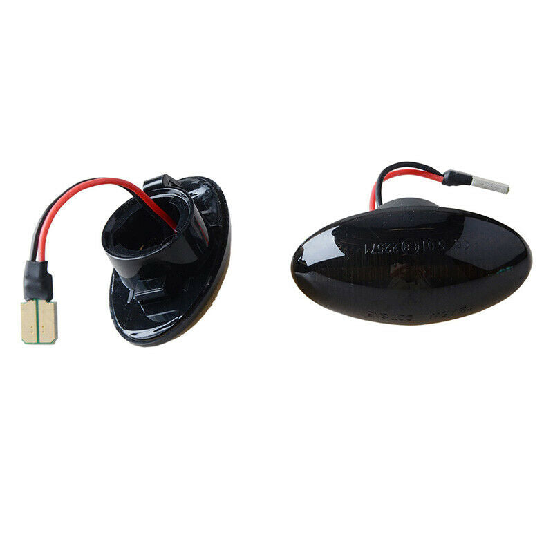 For Mini Cooper R50 R52 R53 2002-08 LED Side Marker Light Smoked Lens Amber 2PCS