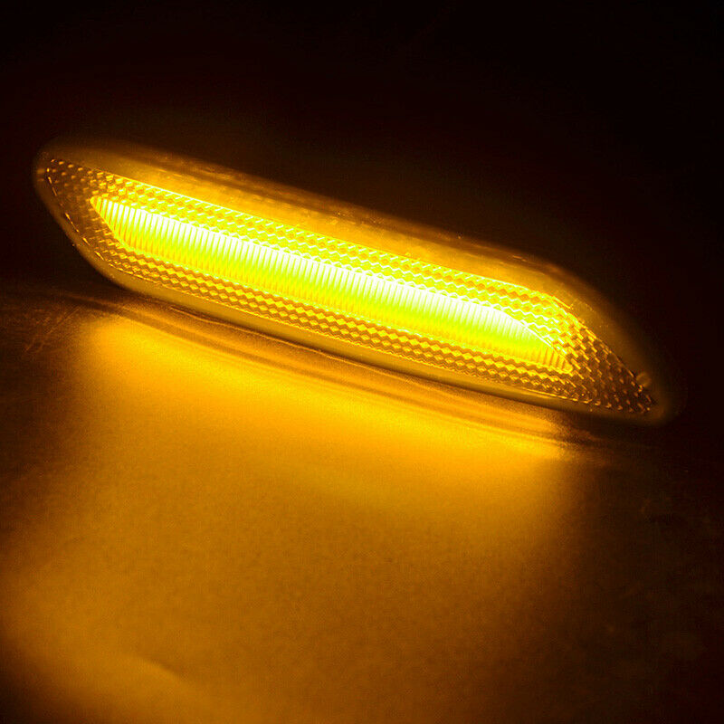 For 2012-2017 Mini Cooper R60 R61 Black Amber LED Turn Signal Side Marker Lights
