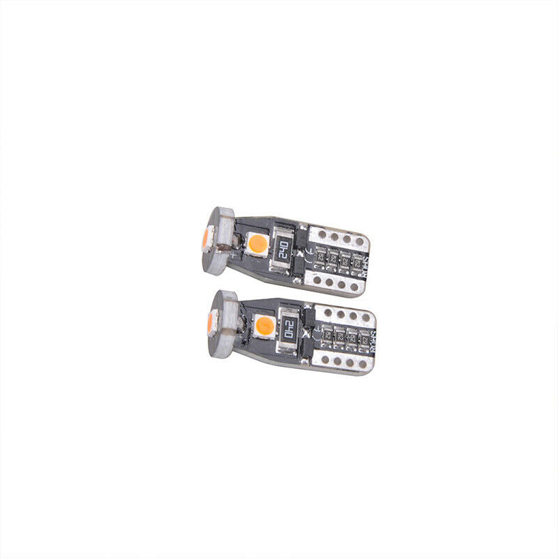 FITS 2016-2021 HONDA CIVIC SMOKED SIDE MARKER LAMP TURN SIGNAL LIGHT W/LED BULBS
