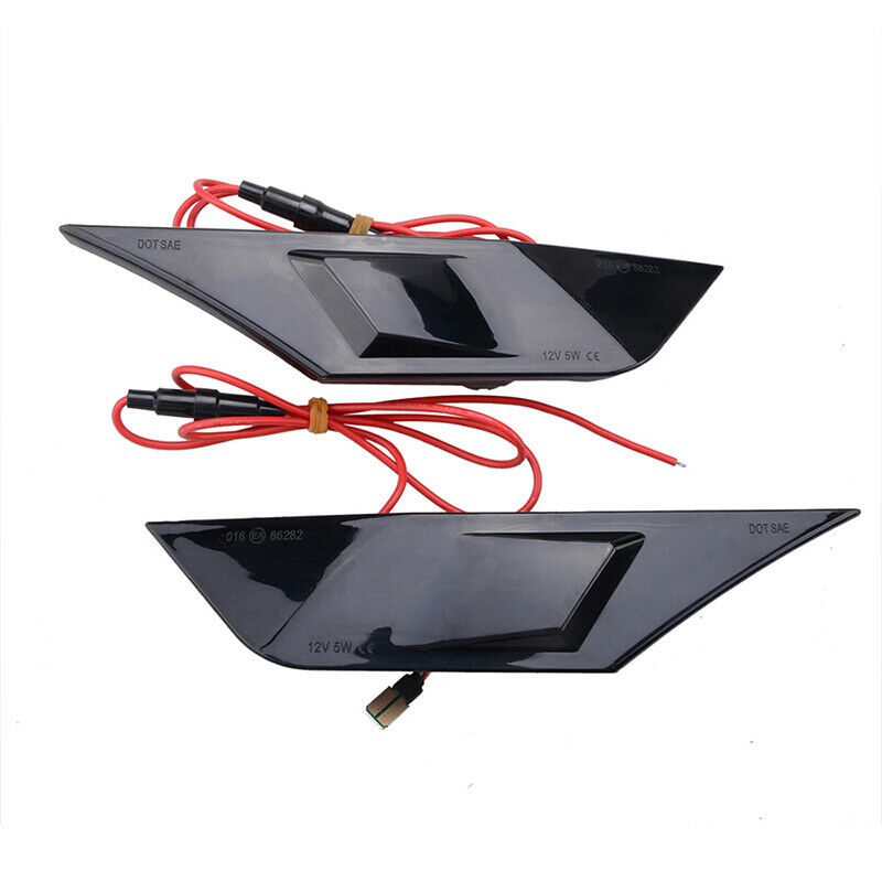Switchback Smoked LED Side Marker Light Turn Signal For 2016-2021 Honda Civic
