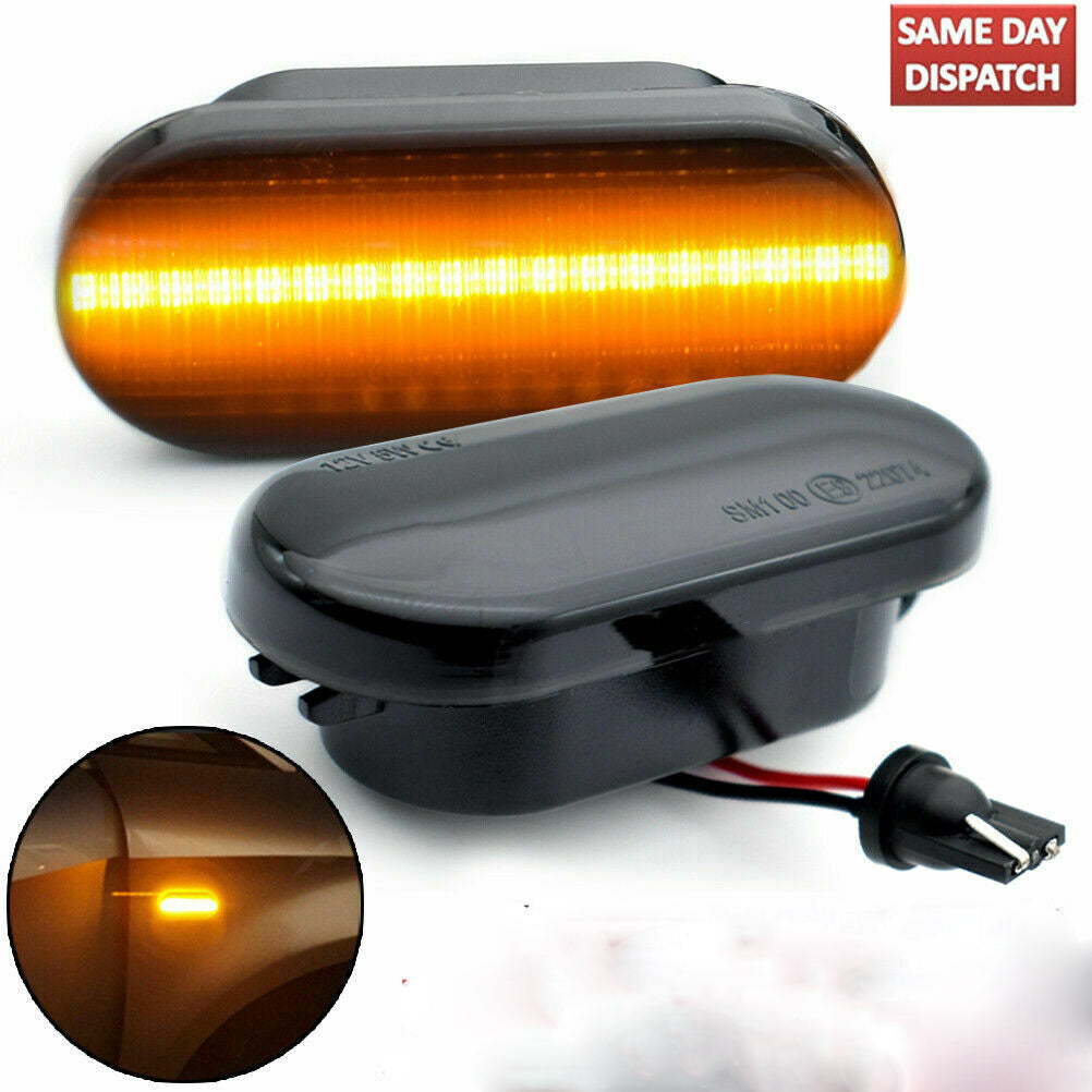 2pcs Dynamic Flowing LED Side Marker signal Light Indicator Blinker For VW T5 UK