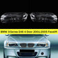 Headlight Lens Cover For 2002-2005 BMW E46 3 Series Replacement Left Right Side