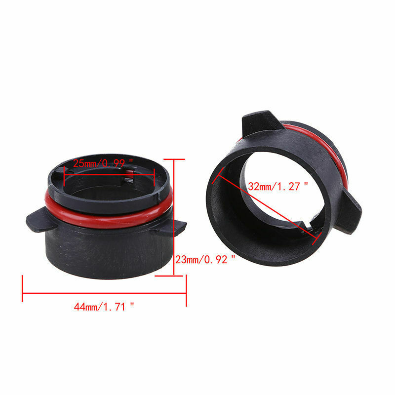 2x For BMW E39 1997-2003 Xenon HID H7 LED Headlight Bulb Holder Adapter