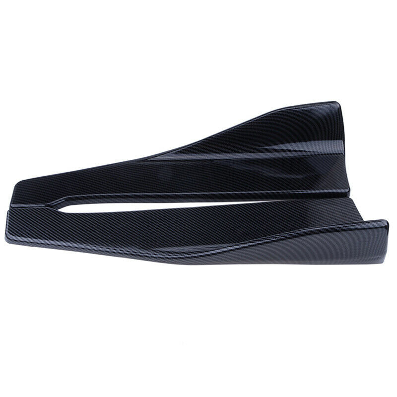45CM Universal Side Skirt Extension Blades Rocker Splitter Carbon Fiber ABS HIQ