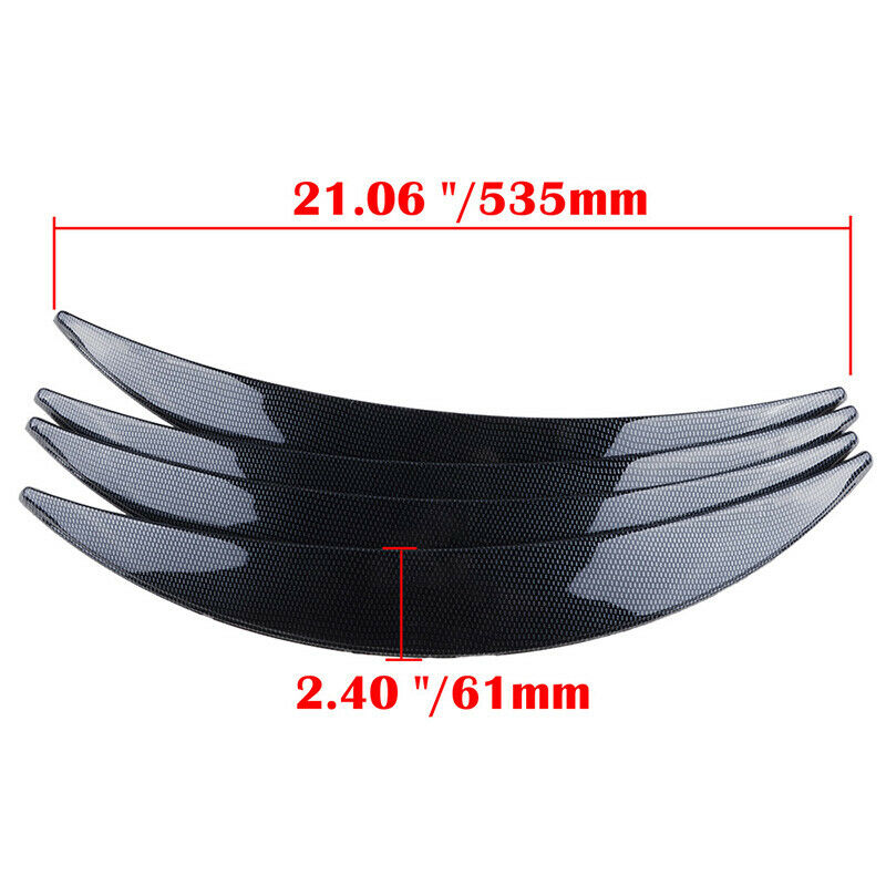 Set 54cm Wide Universal Fender Flares Wheel Arch Extension Arches Trims JDM NEW