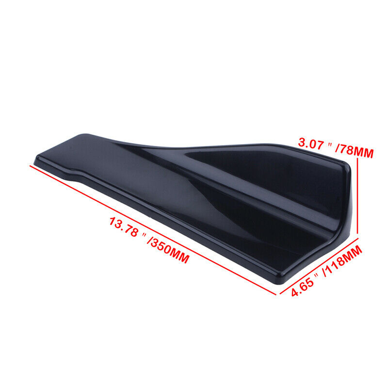 NEW Car Bumper Winglet Spoiler Rear Lip Side Skirt Extension Canard Diffuser UK