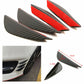 4*Carbon Fiber Car Front Bumper Lip Splitter Fins Body Spoiler Canards Valence