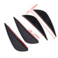 4*Carbon Fiber Car Front Bumper Lip Splitter Fins Body Spoiler Canards Valence