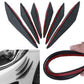 6Pcs/Set Carbon Car Front Bumper Lip Splitter Fins Body Spoiler Canards Fin Lip