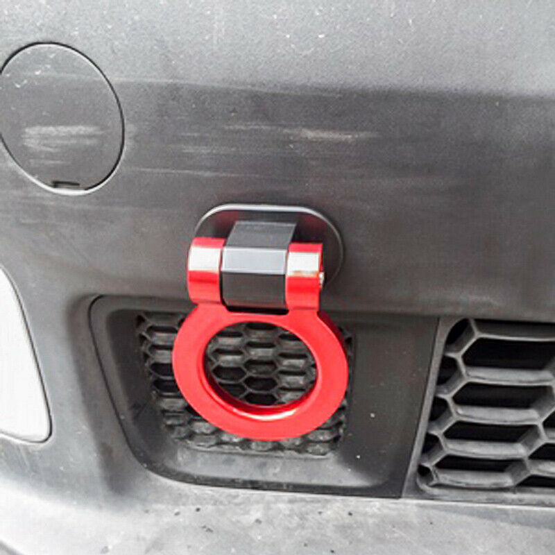 Red Bumper Front Tow Hook Trailer Tow Bar For JDM Racing Car Decor Universal