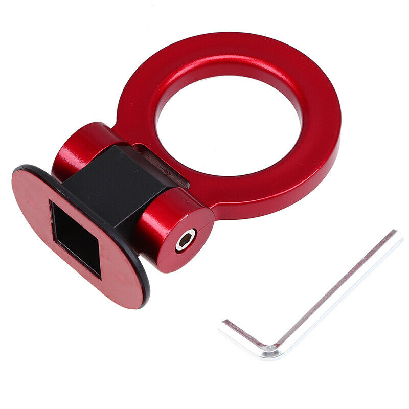 Red Bumper Front Tow Hook Trailer Tow Bar For JDM Racing Car Decor Universal