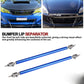 200mm Blue Adjustable Car Front /Rear Bumper Lip Splitter Strut Brace Rod Sport