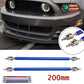 200mm Blue Adjustable Car Front /Rear Bumper Lip Splitter Strut Brace Rod Sport