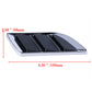 Pair Black Car Side Air Flow Vent Hole Cover Fender Intake Grille Duct Sticker