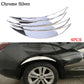 4xDIY Car Wide Body Wheel Arch Eyebrow Fender Flare Protector Chrome ABS UK