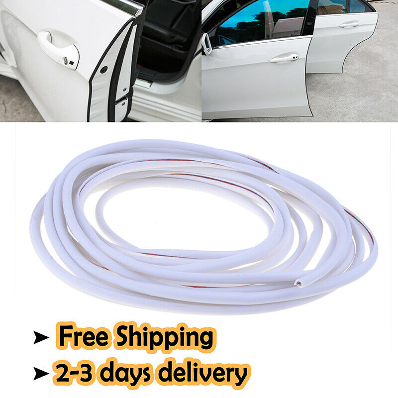 White Car Door Boot Edge Protector Seal Strip Guard Weatherstrip Trim Rubber ah0