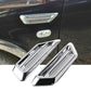 Chrome Silver Car Vehicle Air Flow Fender Side Vent Decor Stickers Accessory