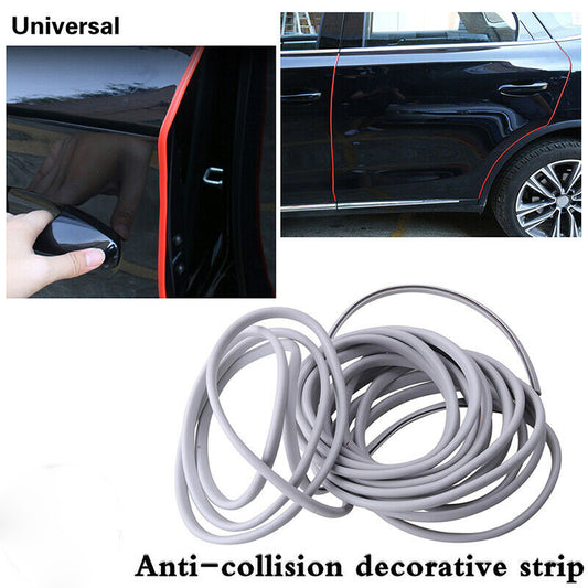 Car Door Edge Protector Strips Moulding Trim Scratch Guard U Profile Grey 5M ah