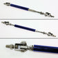2x Adjustable 2.9"-5.2" Bumper Lip Splitter Rod Strut Tie Bar Support royalblue