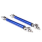2x Adjustable 2.9"-5.2" Bumper Lip Splitter Rod Strut Tie Bar Support royalblue
