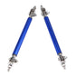 2x Adjustable 2.9"-5.2" Bumper Lip Splitter Rod Strut Tie Bar Support royalblue