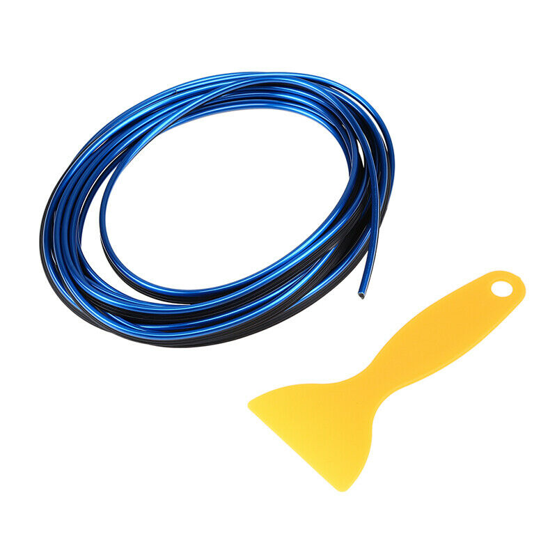 1x 5M Blue+Black Car Styling Strips Trim DIY Interior Door Sticker Line UK 2020
