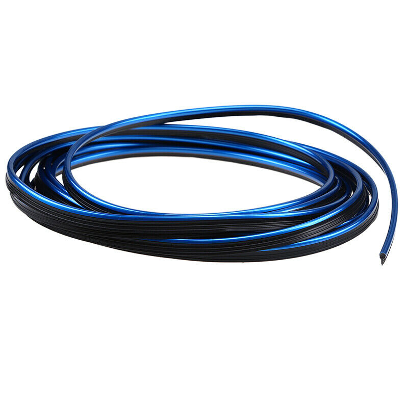 1x 5M Blue+Black Car Styling Strips Trim DIY Interior Door Sticker Line UK 2020