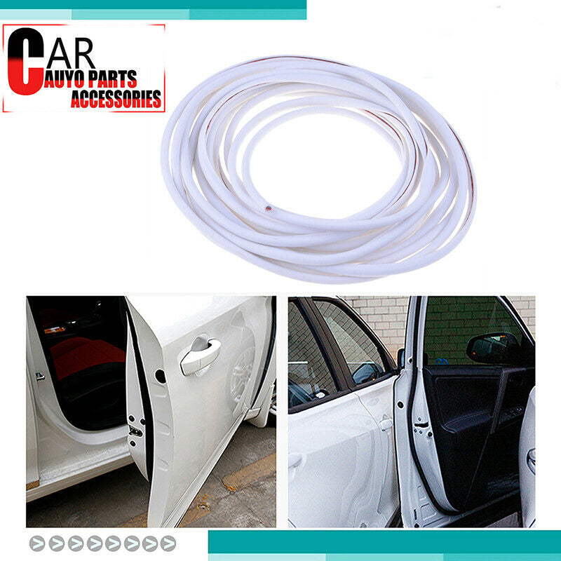 5M PVC Car Body Door Edge Protector U Shape Strip Guard Moulding Trim Bumper UK