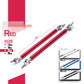 3.9''Adjustable Car Front Bumper Lip Rod Splitter Protection Tie Bar Kits 10CM 2