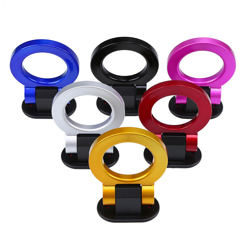Yellow Universal Car Truck Ring Track Towing Racing Style Tow Hook Decor AH01