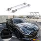 20cm Silver Front Rear Bumper Lip Rod Splitter Support Bar Adjustable For Civic