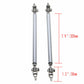20cm Silver Front Rear Bumper Lip Rod Splitter Support Bar Adjustable For Civic