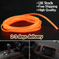 5M Orange Car Bike Grille Interior Decoration Chrome Moulding Trim Strip Door