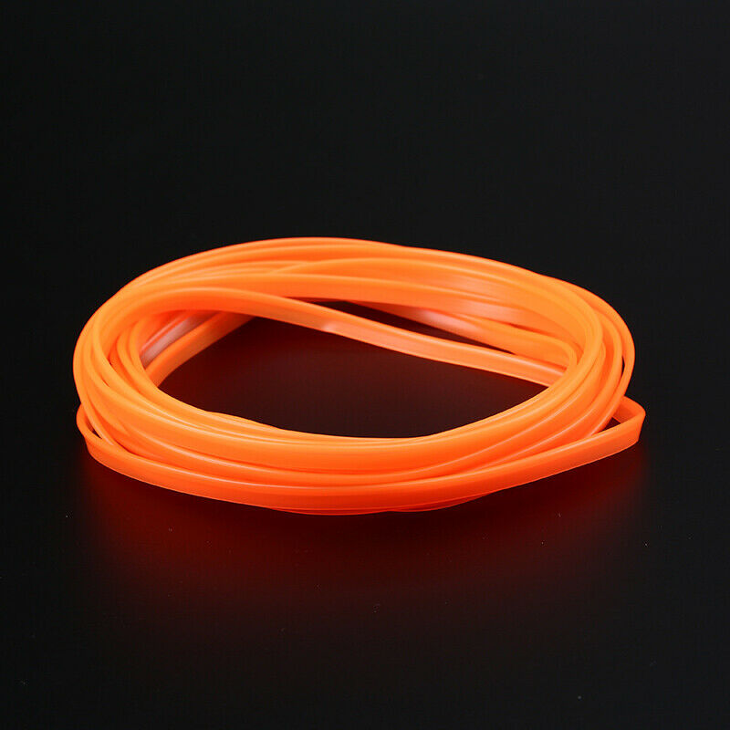 5M Orange Car Bike Grille Interior Decoration Chrome Moulding Trim Strip Door