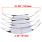 4x Chrome Universal Car Wheel Eyebrow Protector Arch Trim Flare Fender Strip NEW