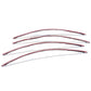 4x Chrome Universal Car Wheel Eyebrow Protector Arch Trim Flare Fender Strip NEW