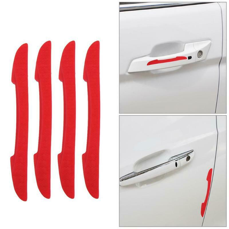 UK 4x Car Red Door Edge Guard Strip Scratch Protector Anti-collision Trim AT01