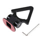 1pc Black Universal Car Racing Triangle Tow Hook Front Rear Bumper Decoration