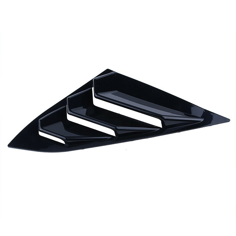 2x For Honda Civic 2016-2018 Left Right Side Window Louver Scoop Cover Black