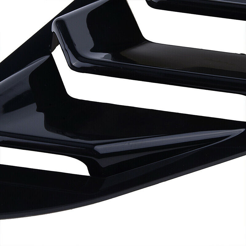 2x For Honda Civic 2016-2018 Left Right Side Window Louver Scoop Cover Black